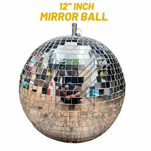 Silver Mirror Disco Ball Hanging Party Decoration