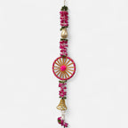 Handmade Patti Hanging Set with Floral Tassels (Pack Of 4)