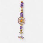 Handmade Patti Hanging Set with Floral Tassels (Pack Of 4)