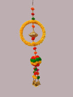 Handmade Far Hanging Set with Bells & Pom-Poms