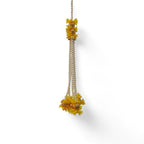 Handmade Moti Hanging Set with Floral Tassels