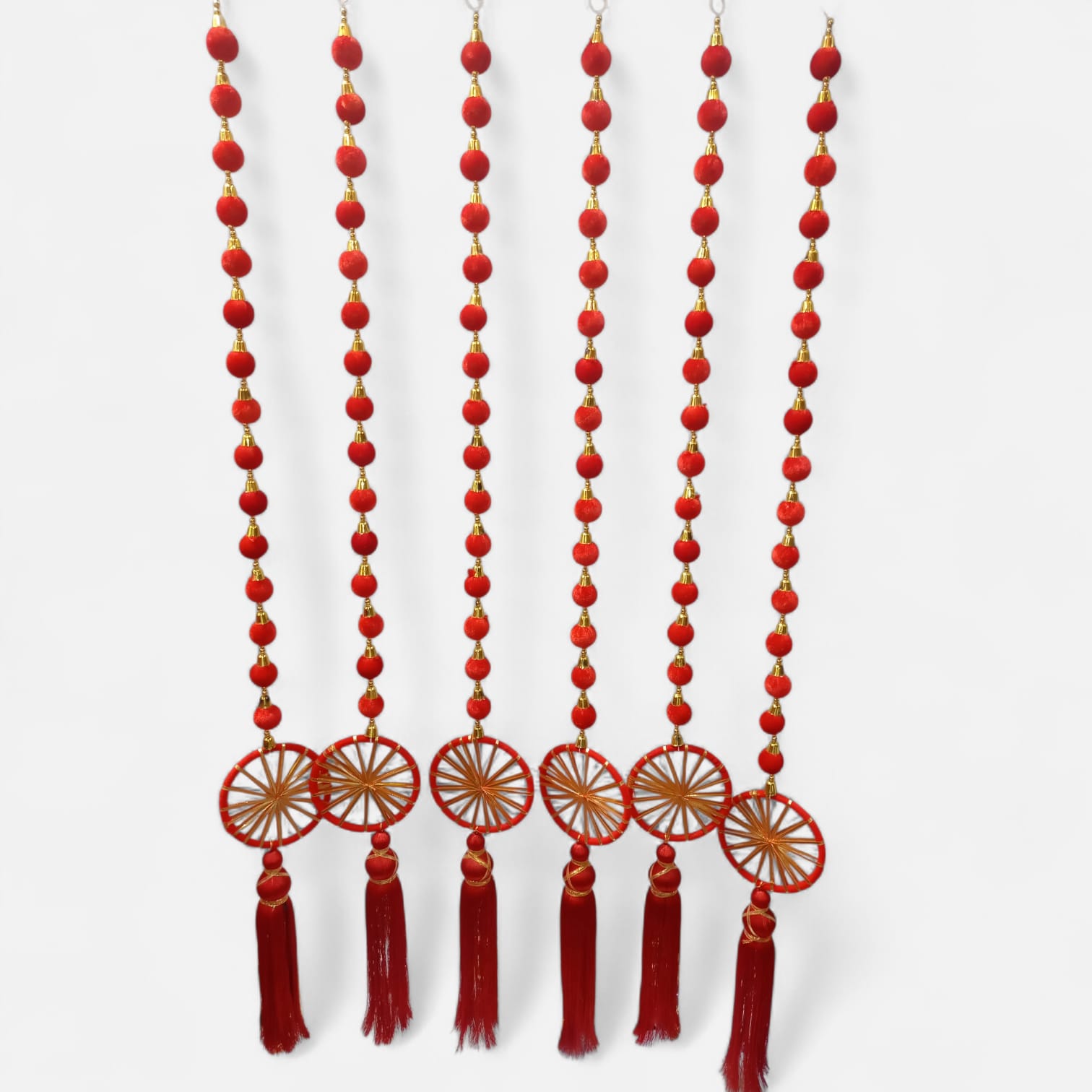 Ball Chakra Ladi Hanging with Tassels Set
