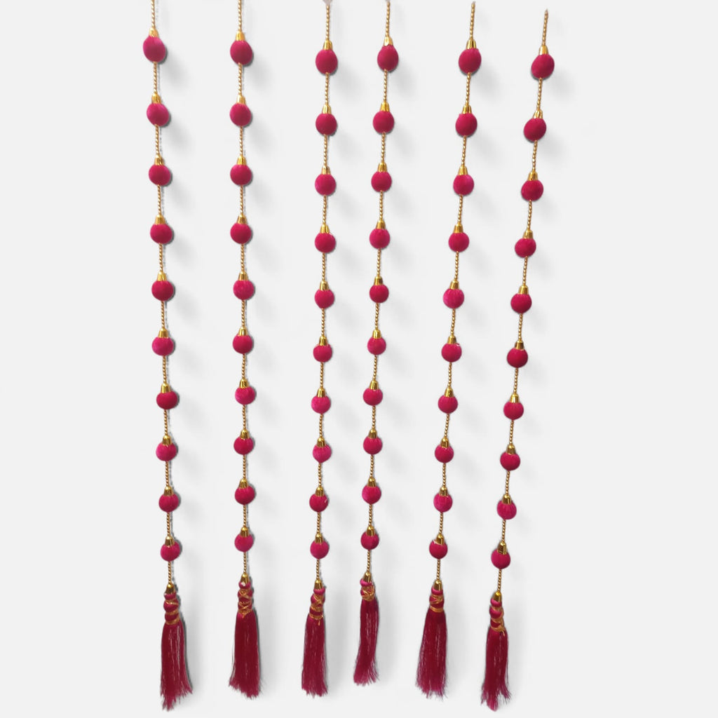 Choti Ball Hanging Tassel Decor Set (Pack Of 10)