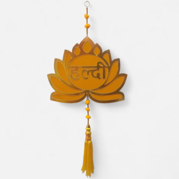 Lotus Haldi Mehndi Hanging Wedding Decor