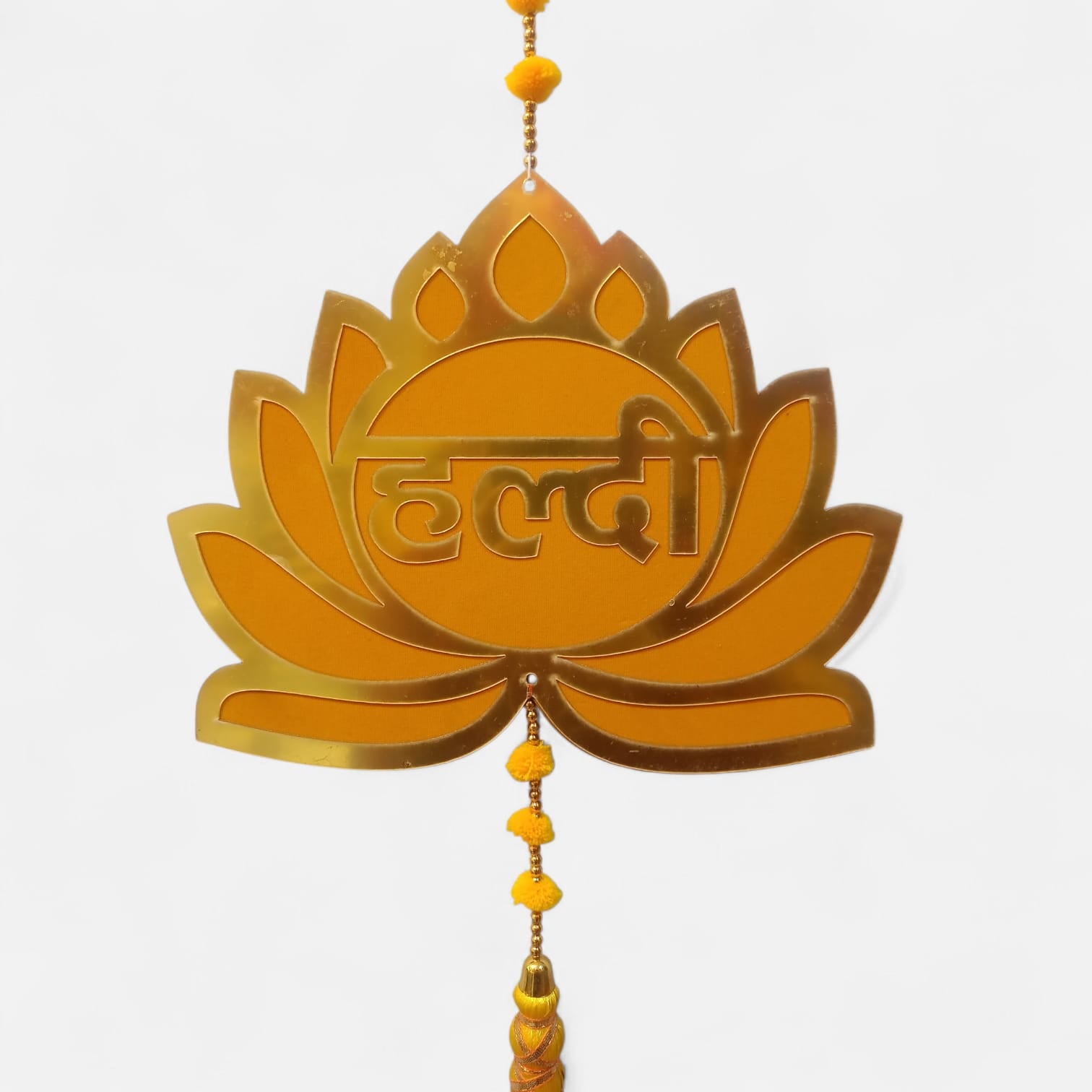 Lotus Haldi Mehndi Hanging Wedding Decor