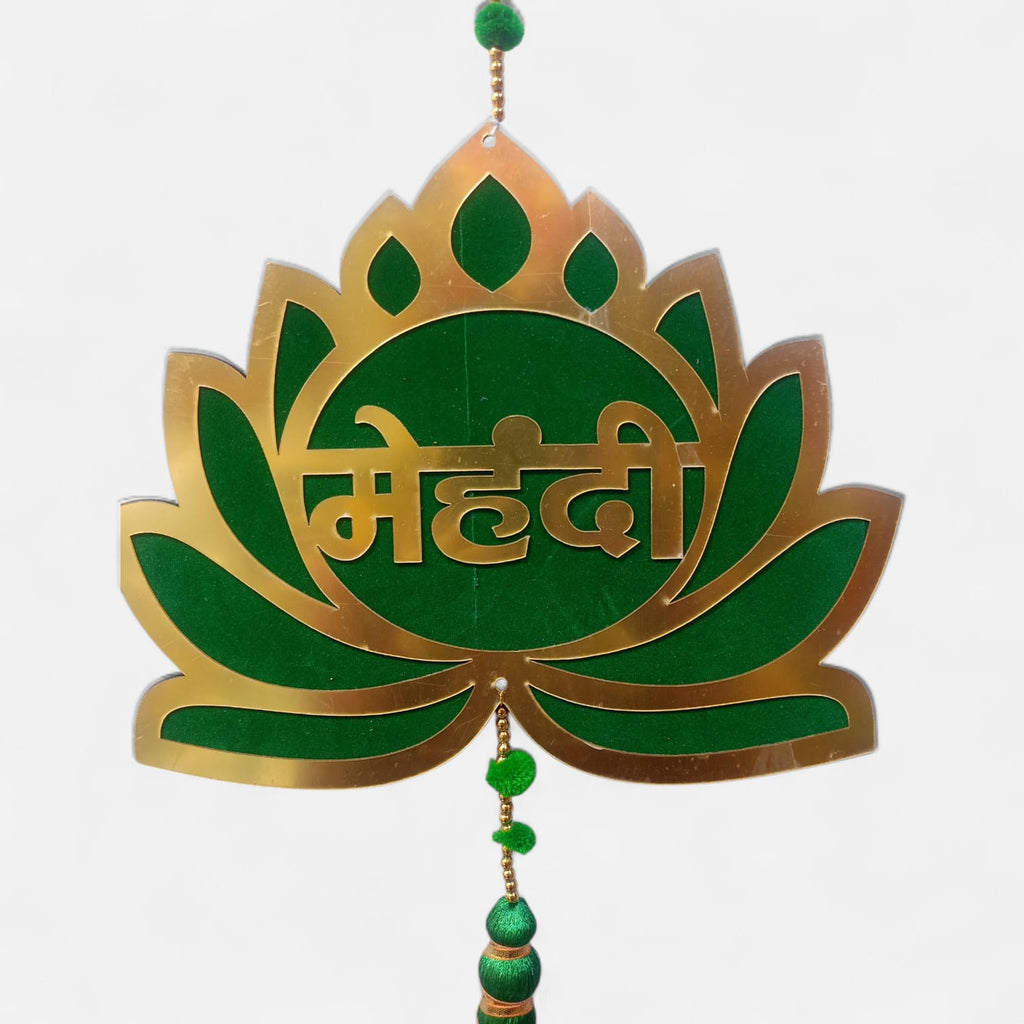 Lotus Haldi Mehndi Hanging Wedding Decor