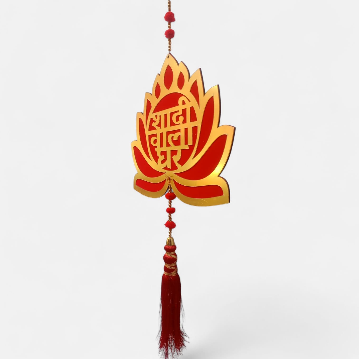 Lotus Haldi Mehndi Hanging Wedding Decor