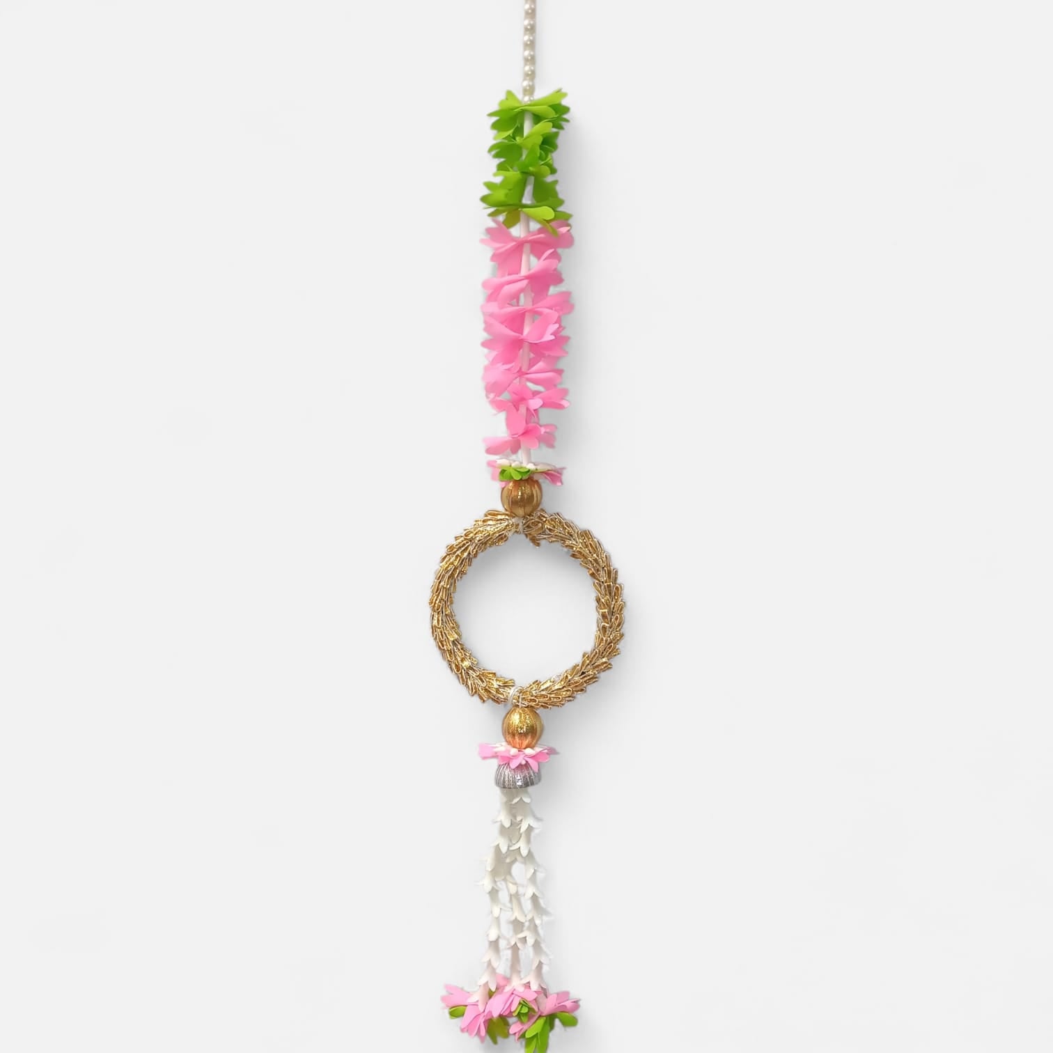 Firil Patti Hanging with Floral Tassels Decor (Pack Of 10)