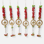 Firil Patti Hanging with Floral Tassels Decor (Pack Of 10)
