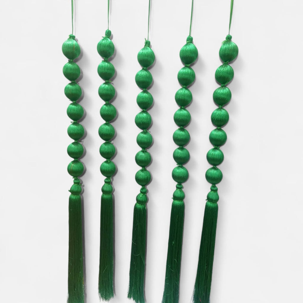 Resham Ball Ladi Hanging with Tassels Decor (Pack Of 10)
