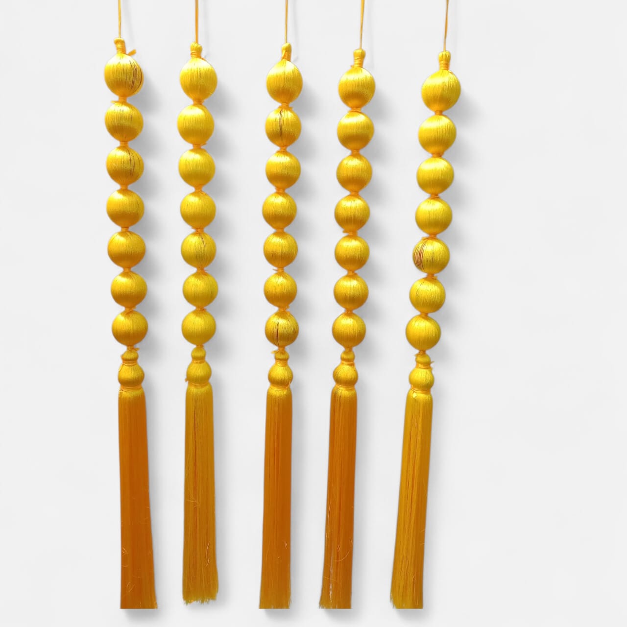 Resham Ball Ladi Hanging with Tassels Decor (Pack Of 10)