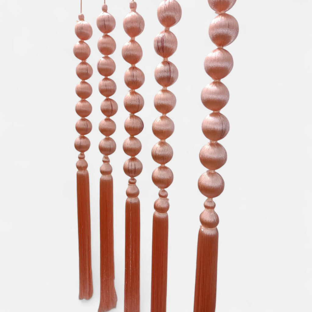 Resham Ball Ladi Hanging with Tassels Decor (Pack Of 10)