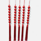 Resham Ball Ladi Hanging with Tassels Decor (Pack Of 10)