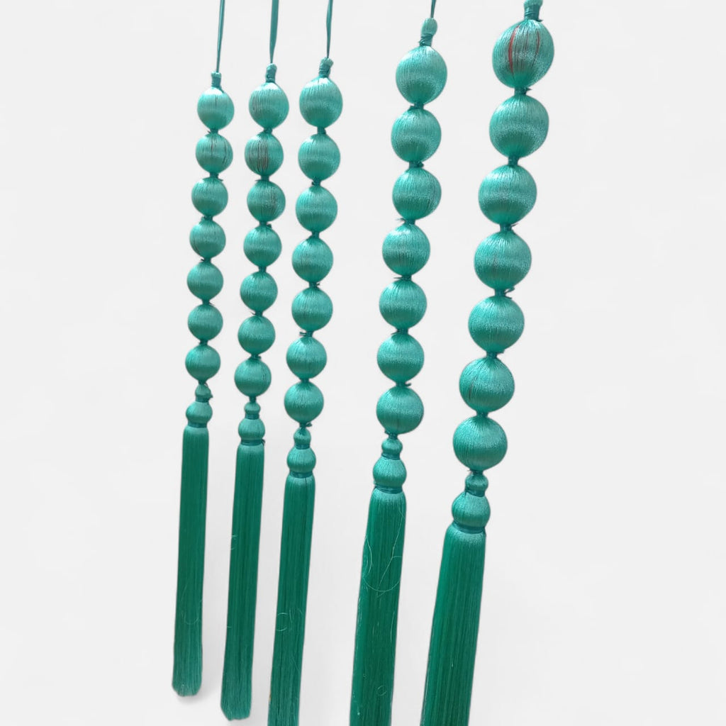 Resham Ball Ladi Hanging with Tassels Decor (Pack Of 10)