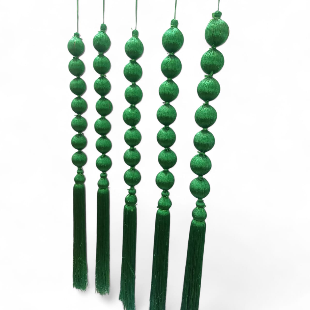 Resham Ball Ladi Hanging with Tassels Decor (Pack Of 10)