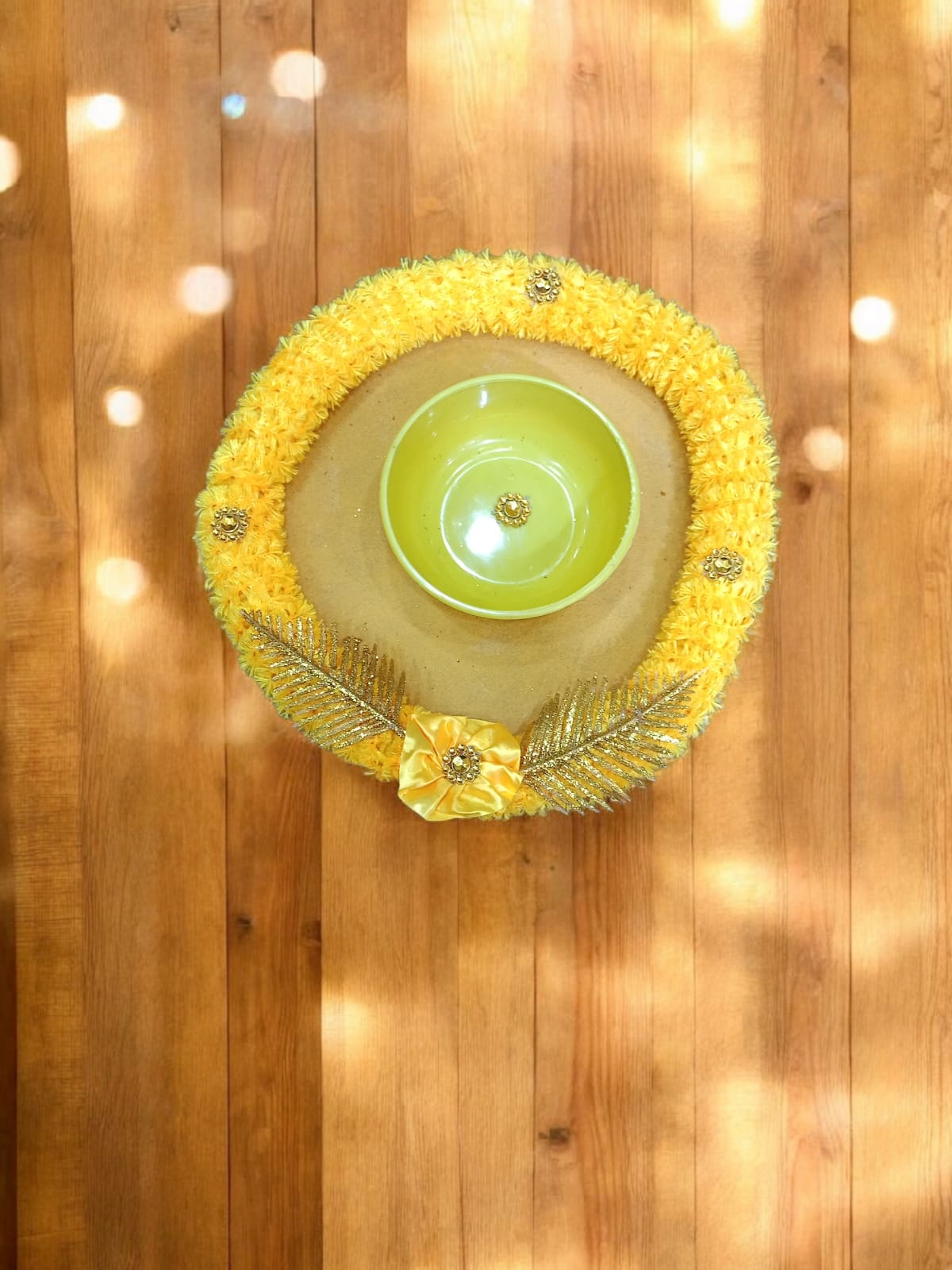 Haldi Mehndi Decorative Plate Set (9 Inch)