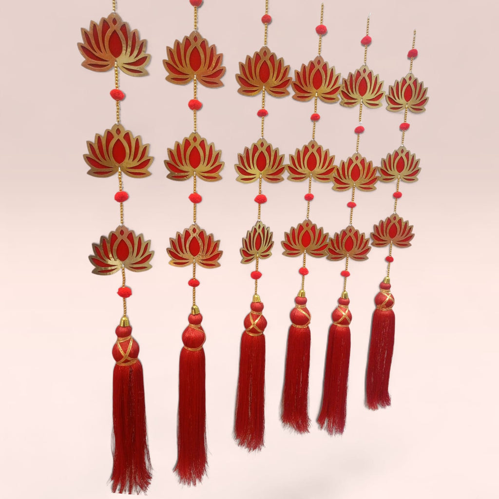 Lotus Tassel Hanging for Festive & Wedding Decor
