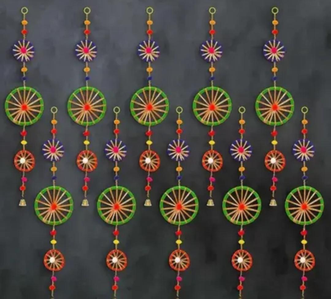 Baja Hanging Multicolor Chakri Decor Set