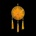 Ribbon Chakra Hanging with Tassels (Pack of 6)