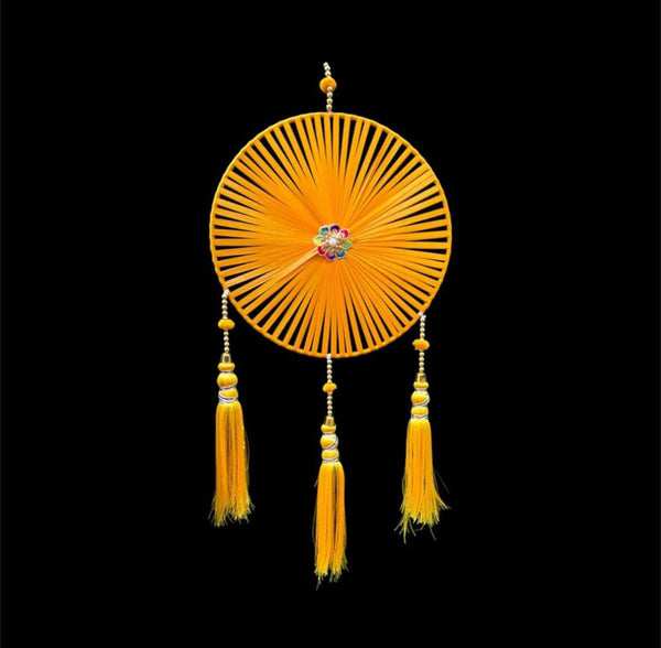 Ribbon Chakra Hanging with Tassels (Pack of 6)