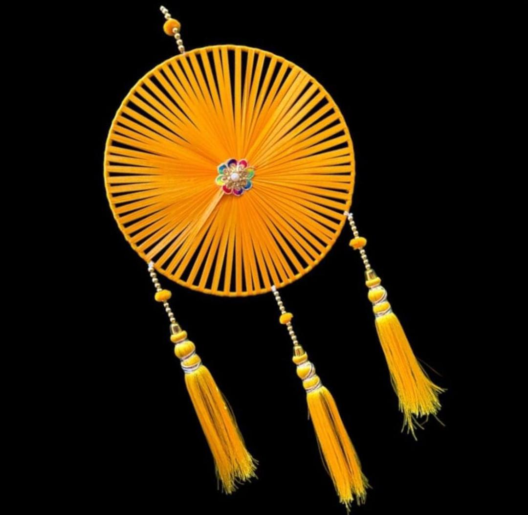 Ribbon Chakra Hanging with Tassels (Pack of 6)