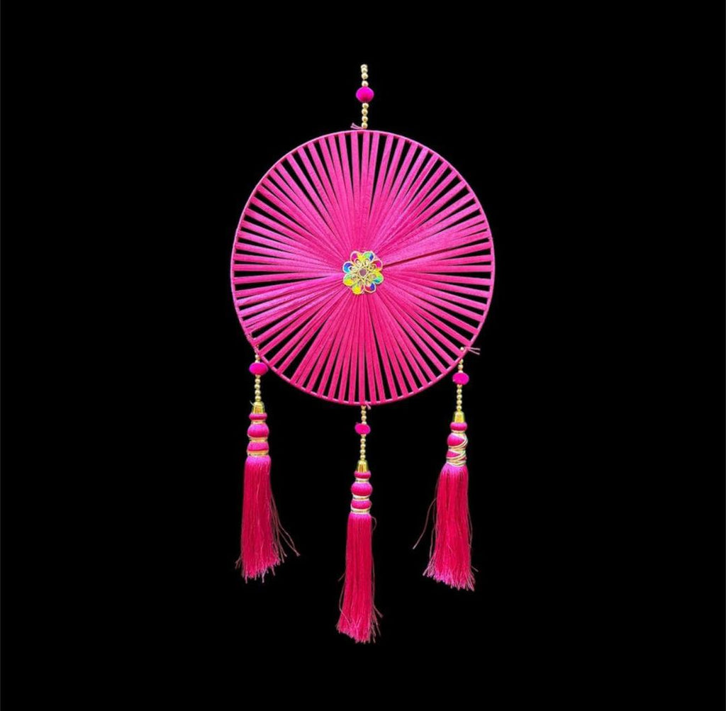 Ribbon Chakra Hanging with Tassels (Pack of 6)