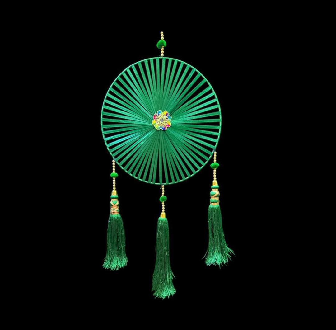Ribbon Chakra Hanging with Tassels (Pack of 6)