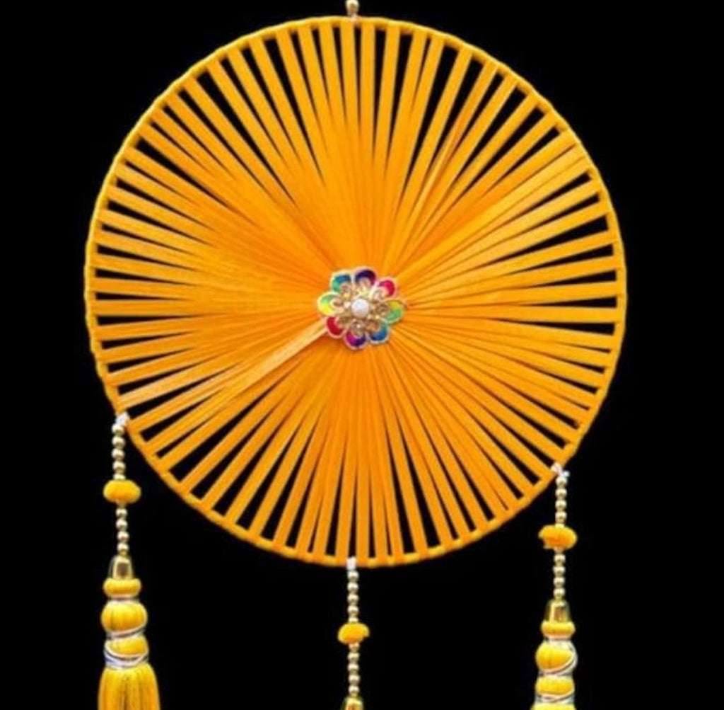 Ribbon Chakra Hanging with Tassels (Pack of 6)