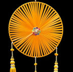 Ribbon Chakra Hanging with Tassels (Pack of 6)