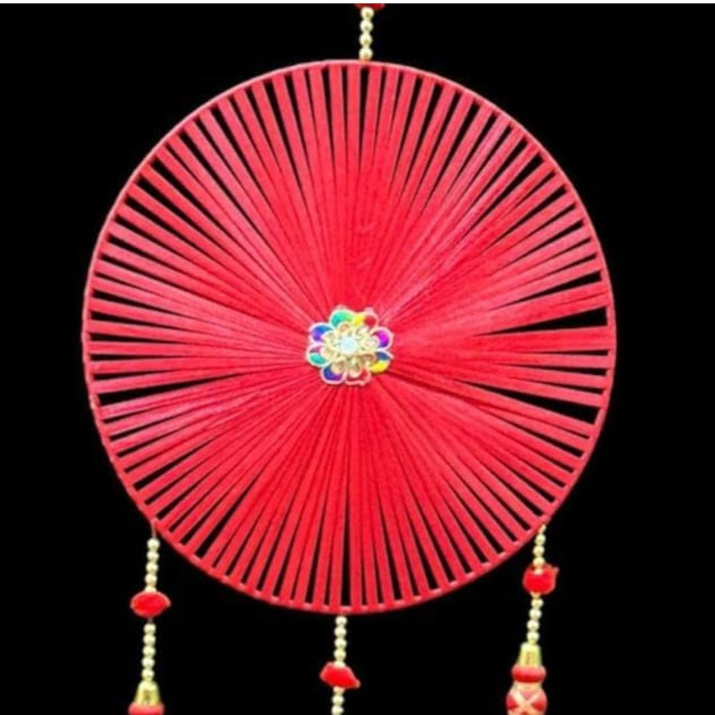 Ribbon Chakra Hanging with Tassels (Pack of 6)