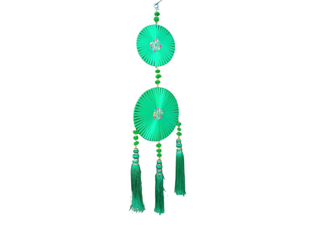 Double Ribbon Ring Hanging with Tassels (Pack of 10)