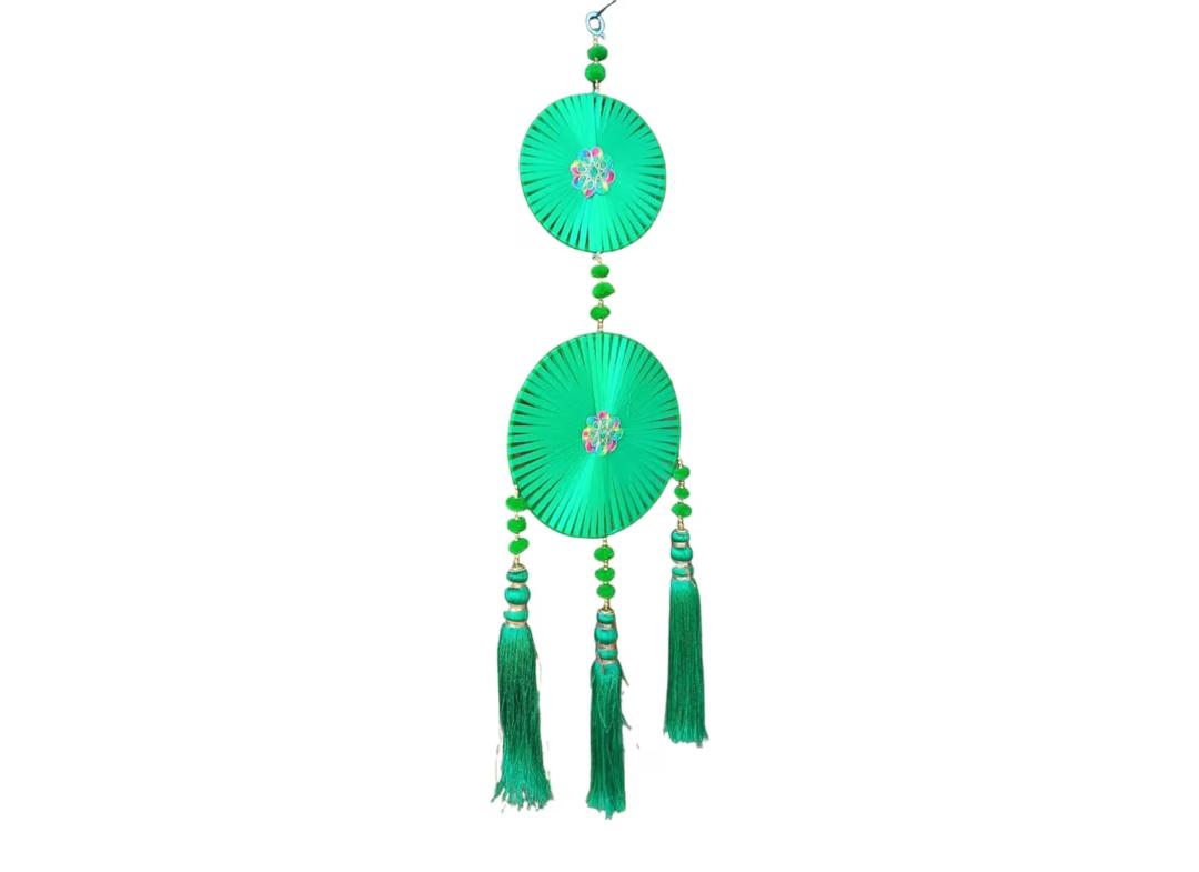 Double Ribbon Ring Hanging with Tassels (Pack of 10)