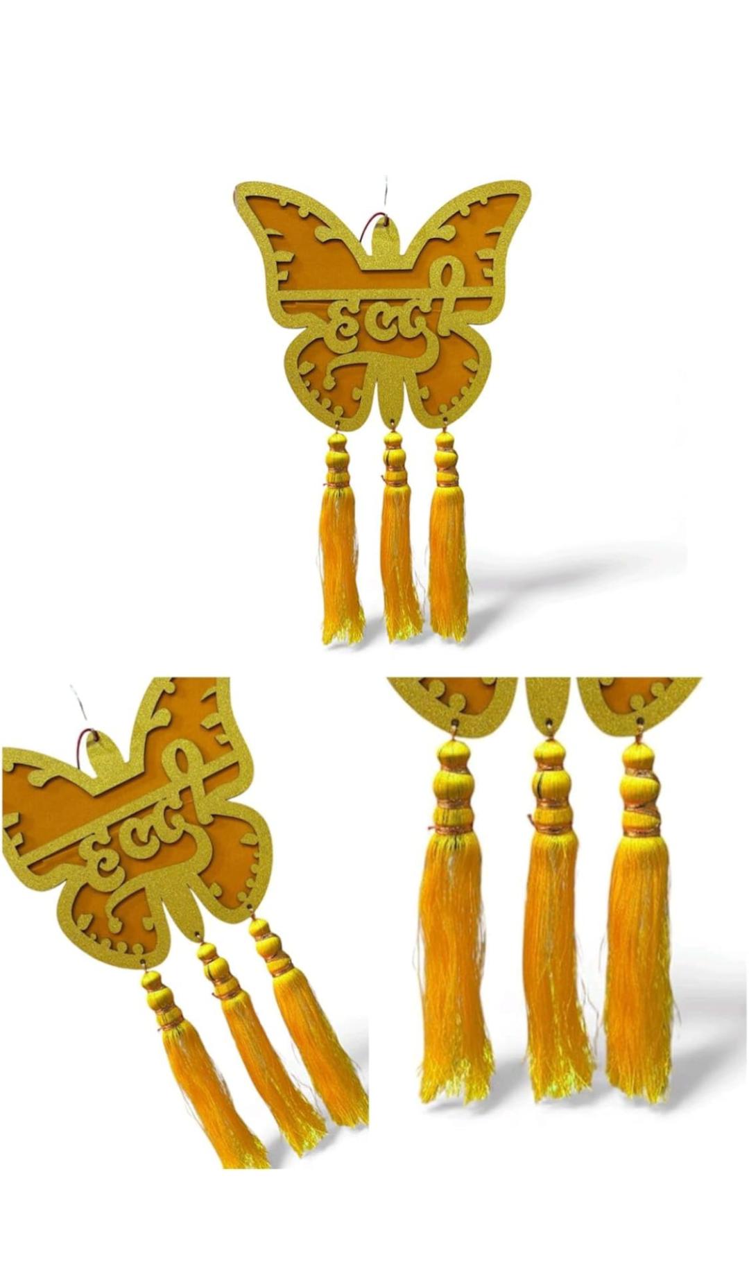 Titli Haldi Mehndi Hanging with Tassels (Pack of 1)