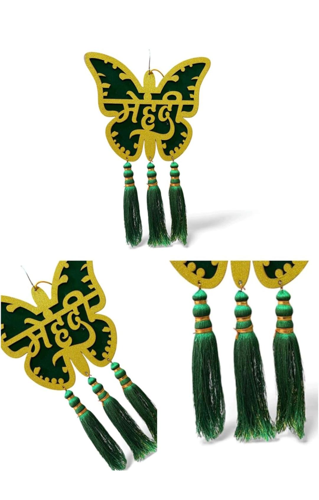 Titli Haldi Mehndi Hanging with Tassels (Pack of 1)
