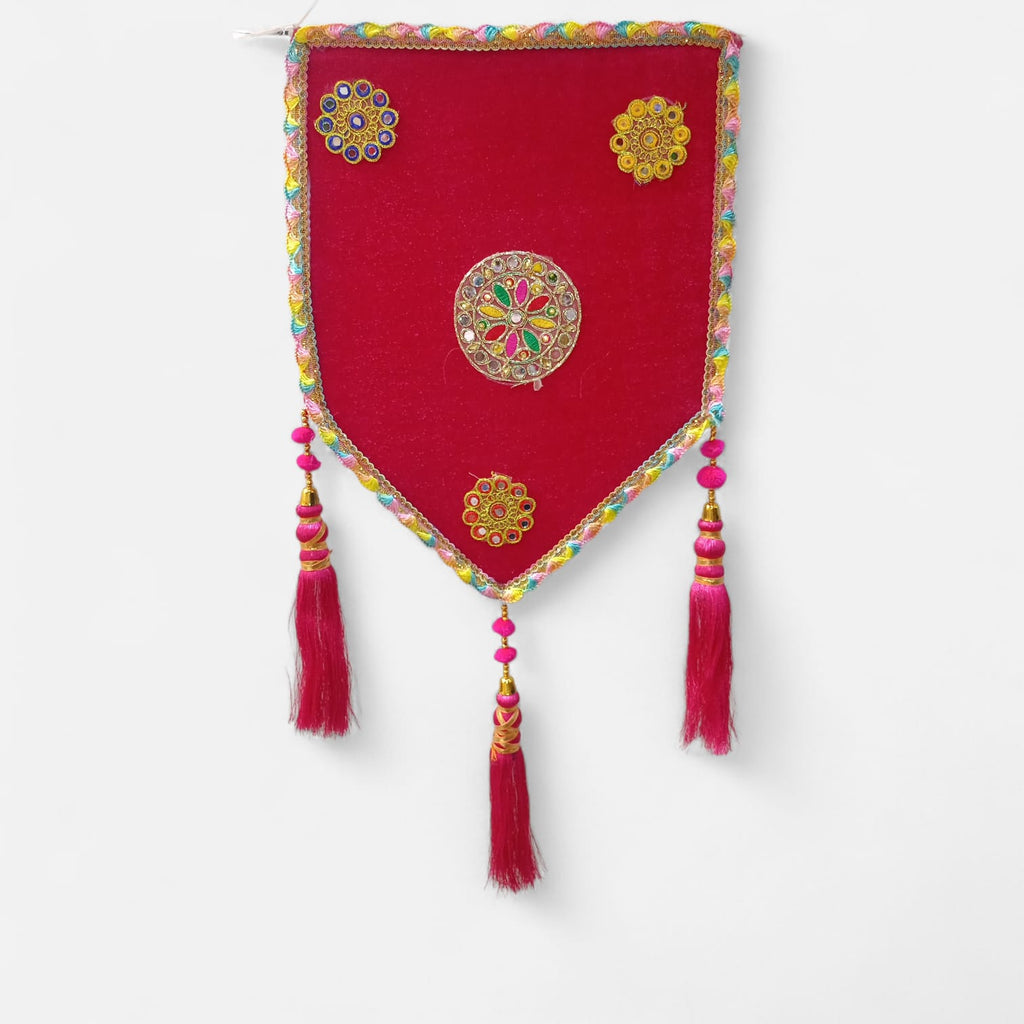Senil Velvet Hanging with Tassels (Pack of 6)