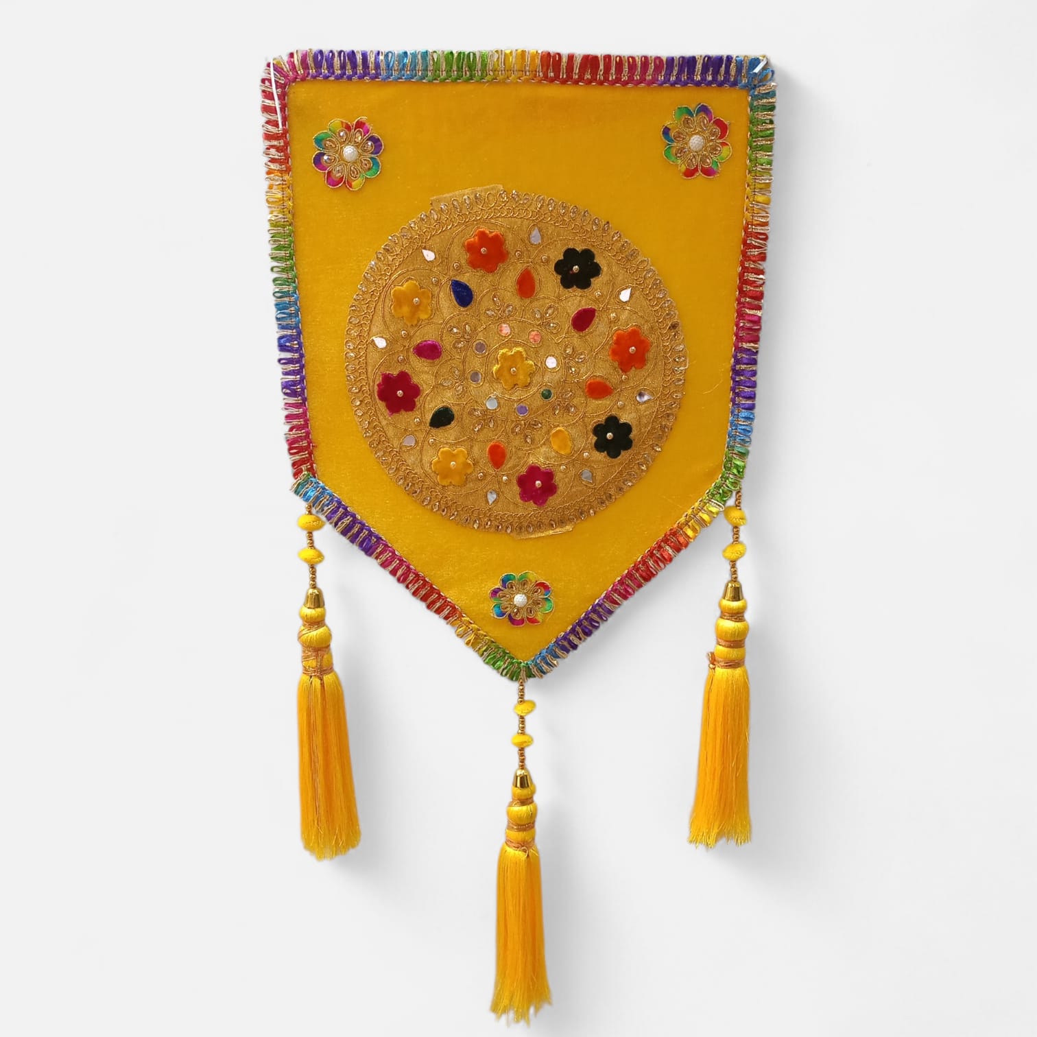 Senil Velvet Hanging with Tassels (Pack of 6)