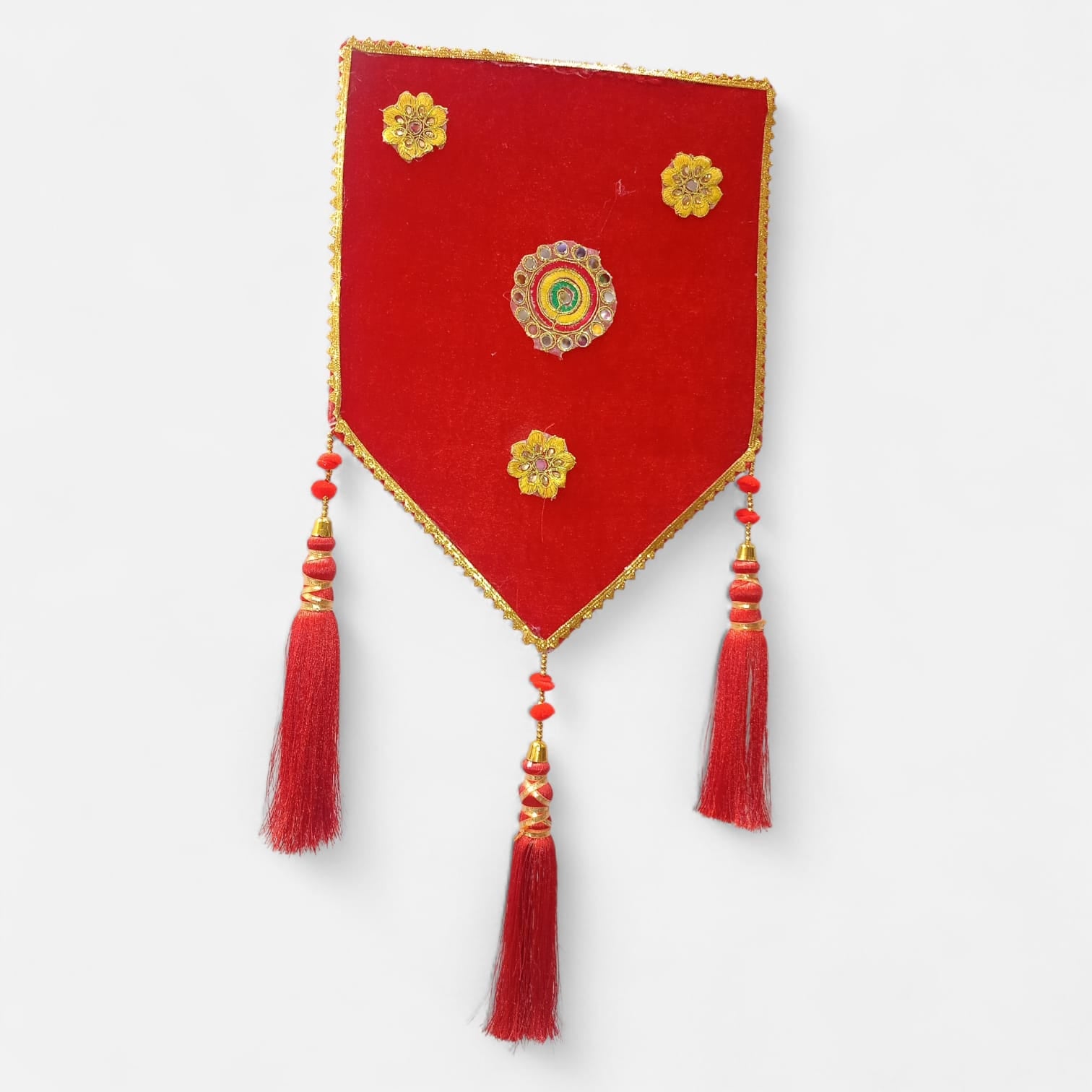 Senil Velvet Hanging with Tassels (Pack of 6)