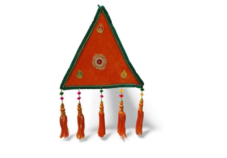Tikona Velvet Hanging with Tassels (Pack of 10)