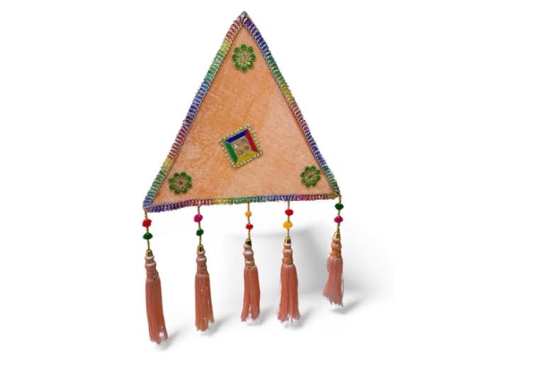 Tikona Velvet Hanging with Tassels (Pack of 10)