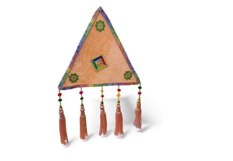 Tikona Velvet Hanging with Tassels (Pack of 10)