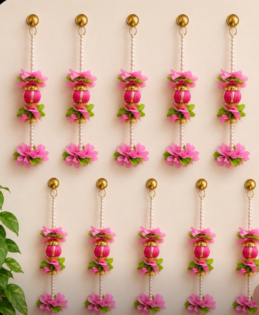 Handmade Floral Door Hanging Toran Wall Decor pack of 10