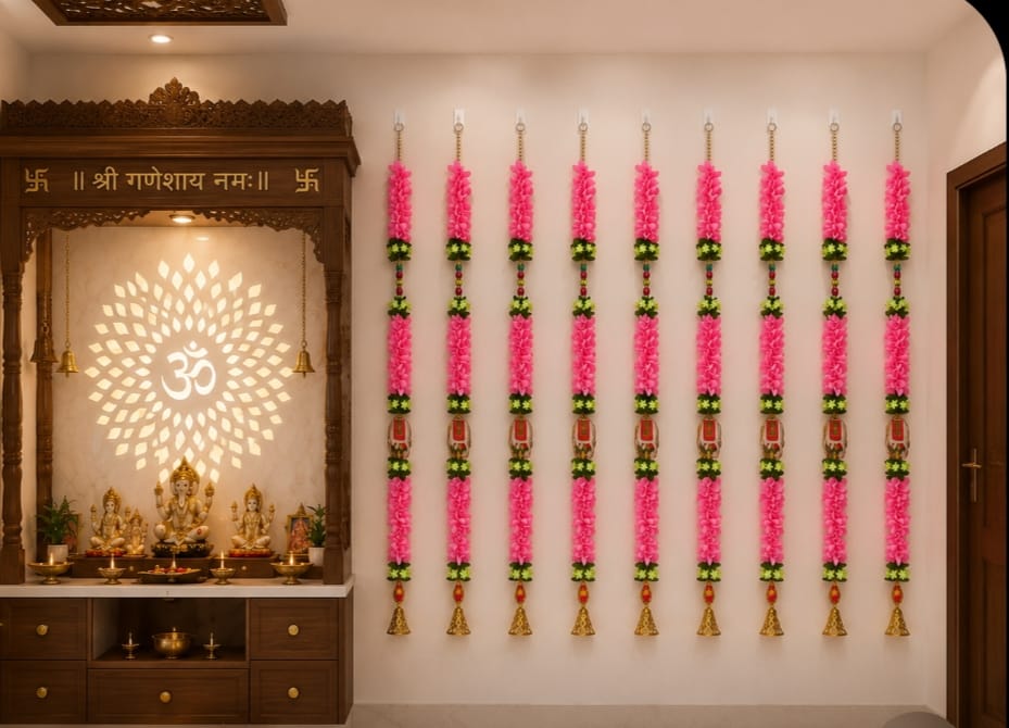 Handmade Artificial Flower Door Hanging Toran Decor pack of 10