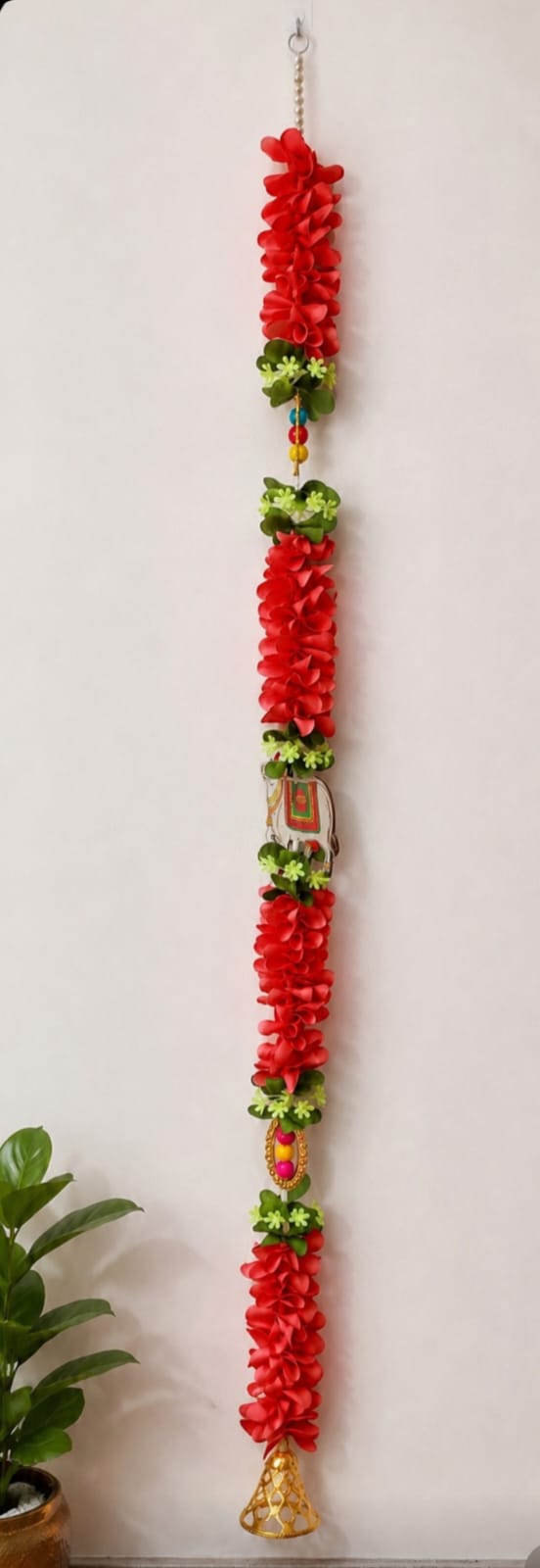Handmade Artificial Flower Door Hanging Toran Decor pack of 10