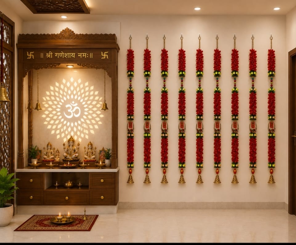 Handmade Artificial Flower Door Hanging Toran Decor pack of 10