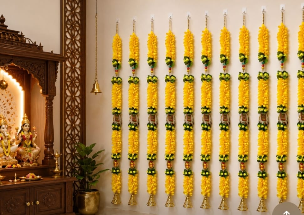 Handmade Artificial Flower Door Hanging Toran Decor pack of 10