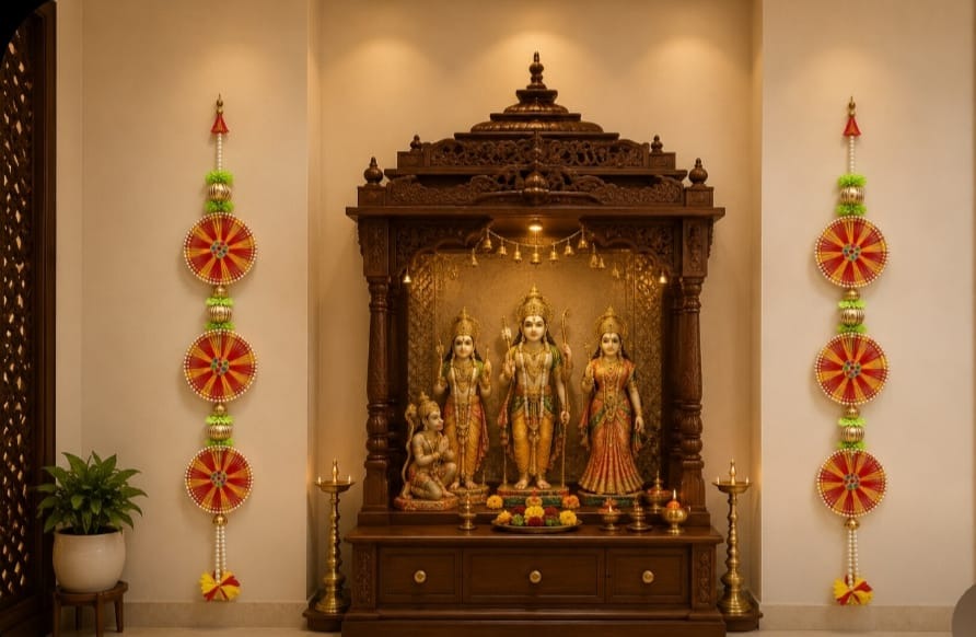 Moli 3 Chakri Decorative Hanging – Traditional Festive Door & Pooja Décor, Pack of 10