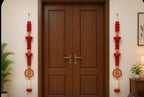 Chakra Phool Ladi Decorative Hanging – Traditional Floral Door & Pooja Décor, Pack of 10