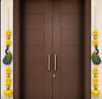 Mor Patti Decorative Hanging – Peacock & Floral Traditional Door Décor, Pack of 10