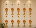 Lotus Hanging Ghanti Pack of 10 – Traditional Decorative Bell for Pooja & Home Décor