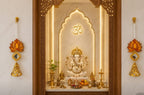 Lotus Hanging Ghanti Pack of 10 – Traditional Decorative Bell for Pooja & Home Décor